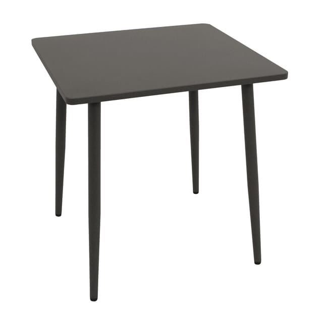 DEGAMO Bistrotisch DENVER 70x70cm quadratisch, Metall anthrazit