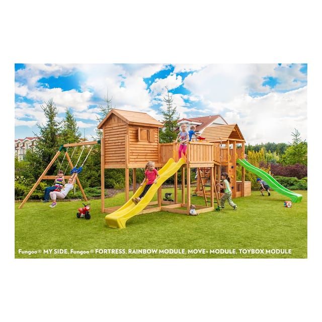 FUNGOO MAXI SET Spielturm Klettergerüst PLAY BOX
