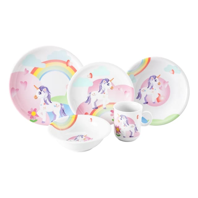 Seltmann Weiden Kindergeschirr Set Compact Mein kleines Einhorn 5er Set