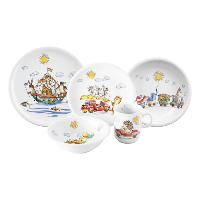 Seltmann Weiden Kindergeschirr Set Compact Flinke Flitzer 5er Set
