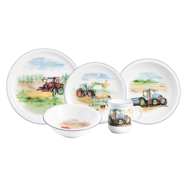 Seltmann Weiden Kindergeschirr Set Compact Mein Traktor 5er Set