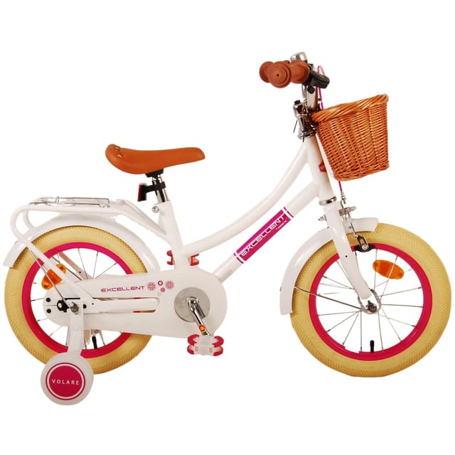 VOLARE Kinderfahrrad Excellent, 14 Zoll, weiß