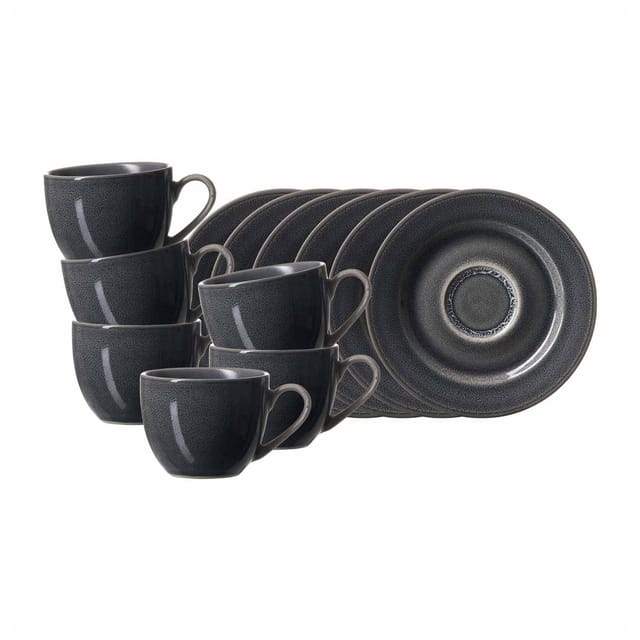 Ritzenhoff & Breker Espressotassen mit Untertassen Toledo 90 ml 6er Set
