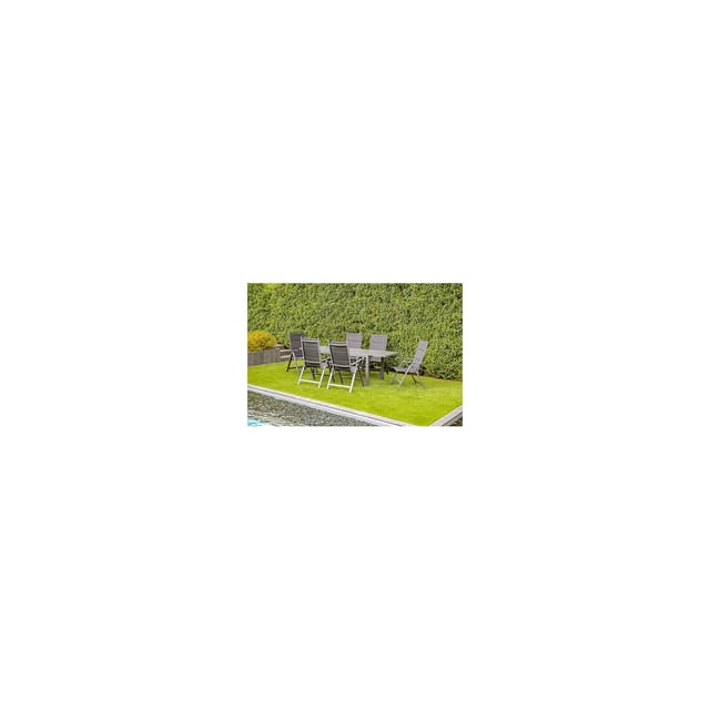 Gartenmöbel-Set Grenada 2, -7-tlg. Gartenmöbel-Set Grenada 2 bestehend aus einem rechteckigen Ausziehtisch und sechs gemütlichen Klappsesseln.