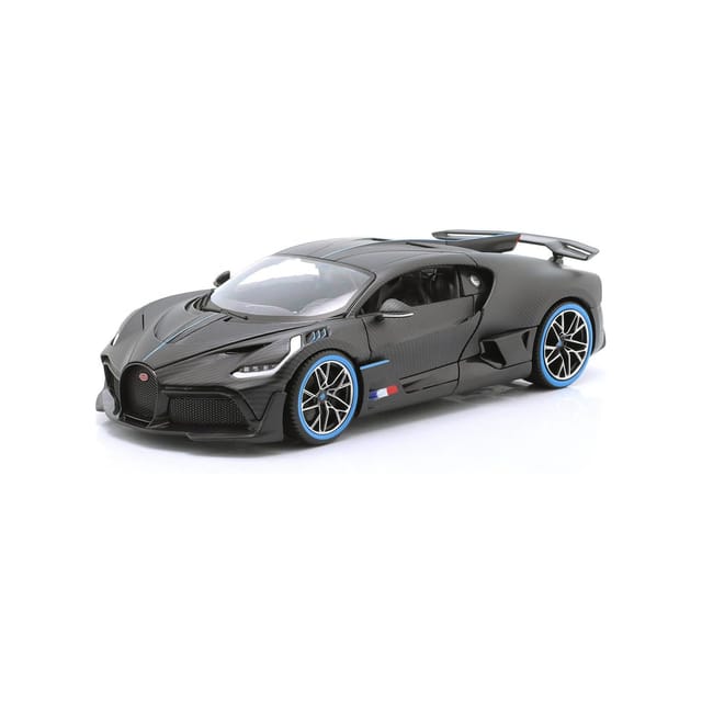 Bburago 18-11101 - Modellauto - Bugatti Divo Carbon (grau, Maßstab 1:18) Sonderedition
