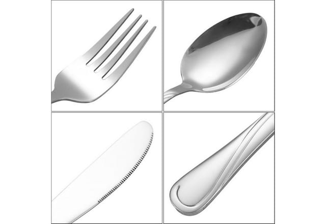 72 tlg Besteck-Set für 12 Personen aus hochwertigem 18/10 Edelstahl
