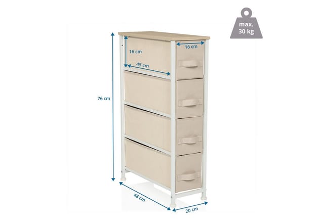 hjh LIVING Kommode FOLDRESS S Stoff