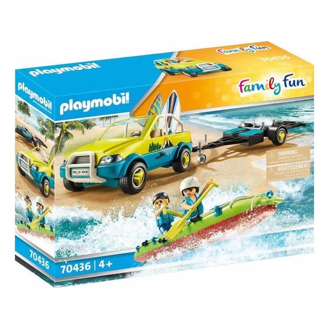 Playmobil Strandauto mit Kanuanhänger