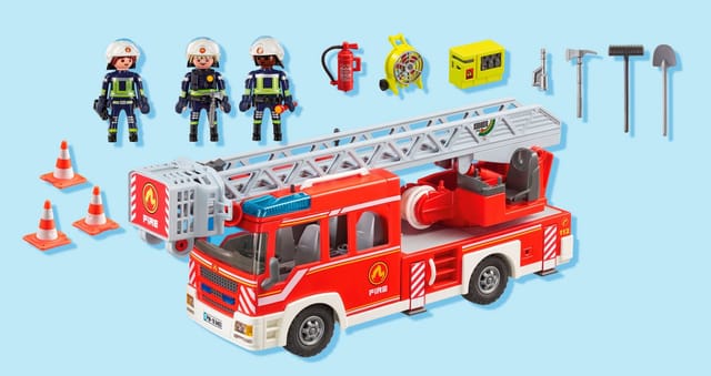 Playmobil Feuerwehr-Leiterfahrzeug