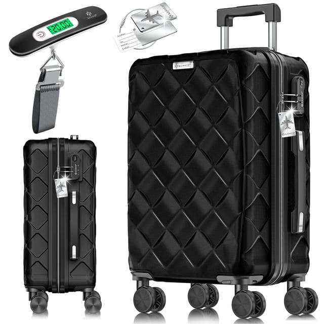 KESSER® Reisekoffer Koffer ABS Hartschalenkoffer mit Zahlenschloss, Kofferwaage & Reisebrieftasche 360° Rollen Koffer für Business & Reise Trolley