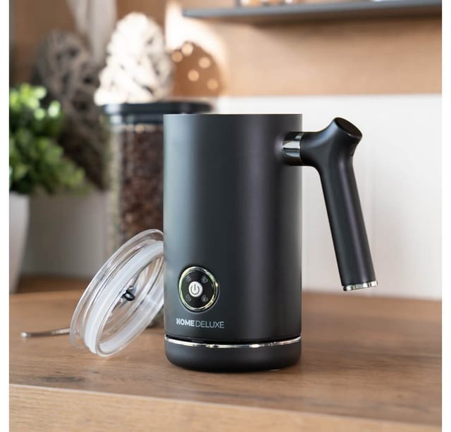 HOME DELUXE Milchaufschäumer ROYAL Matt Schwarz