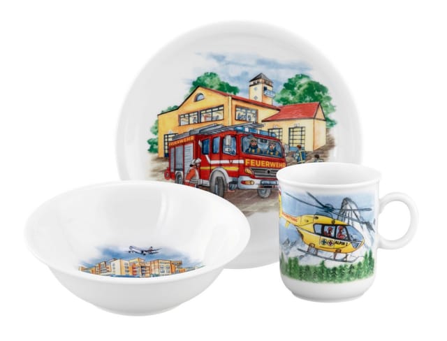 Seltmann Weiden Kindergeschirr Set Compact Blaulicht 3er Set