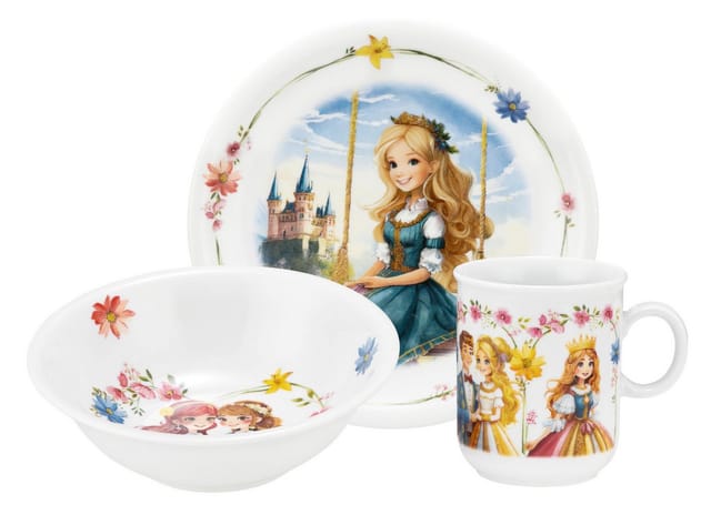 Seltmann Weiden Kindergeschirr Set Compact Prinzessin 3er Set