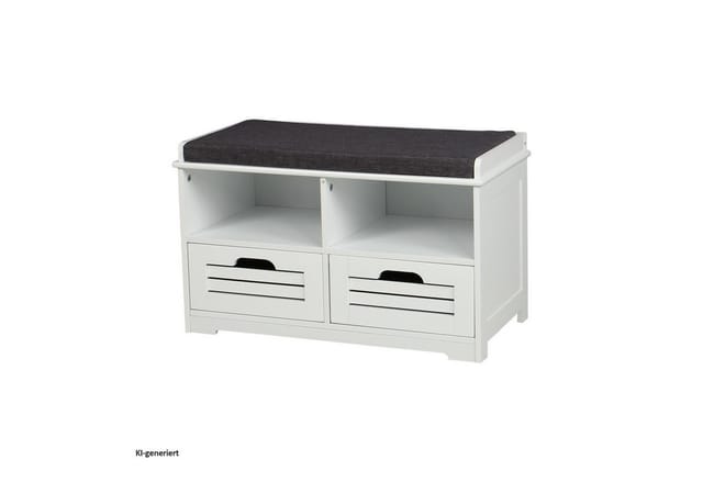 HTI-Living Schuhschrank weiß mit Sitzfläche