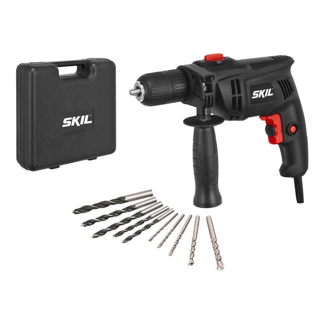 SKIL 1020 AD Schlagbohrmaschine 550 W für Mauerwerk, 5 Steinbohren, 5 Holzbohren