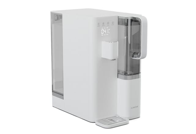 VitalPour Wasserfilter 5 stufiger Filter Umkehrosmose 5 L Tank Touch mobil 3 Sekunden Weiß 5 Liter