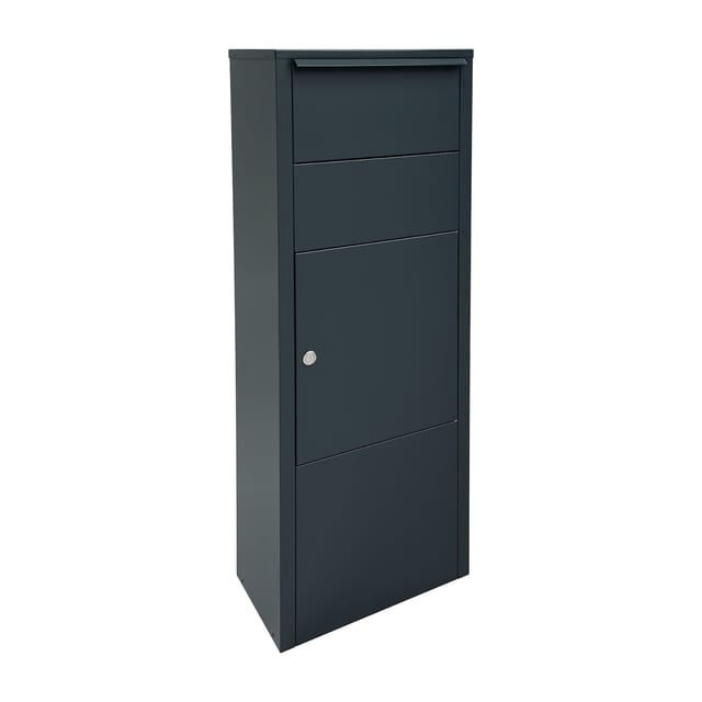 MEFA Paketbriefkasten Hazel 477 grau, Briefkasten groß, 1043x385x230 mm 477550M