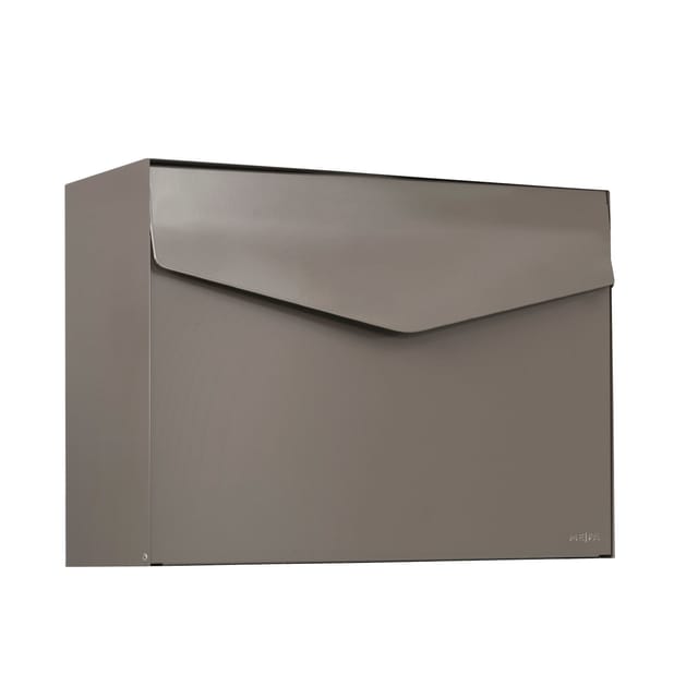 MEFA Briefkasten Letter 111 Postkasten Schloss Brief Design 312x430 mm beigegrau
