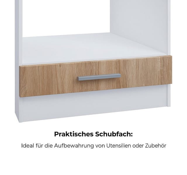 Kontor-Hermsen Unterschrank 60 cm Backofenschrank Sonoma Eiche