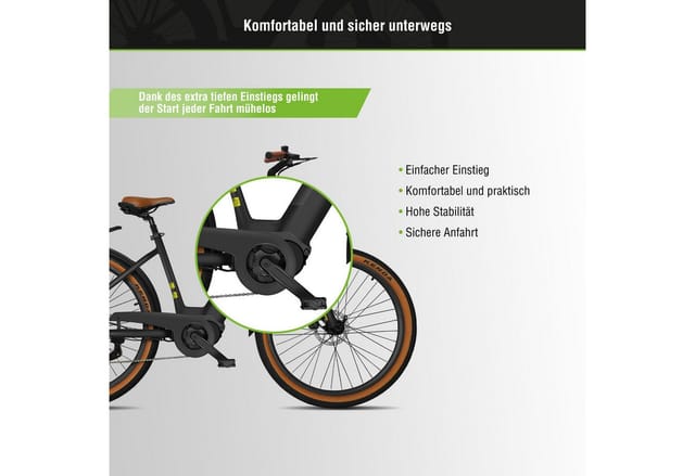 SachsenRAD E-SUV CityBike C5 Centro mit Diebstahlsicherung