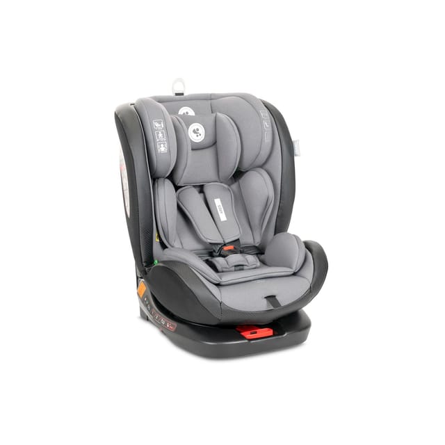 Lorelli Kindersitz Ares i-Size (40-150cm) Isofix, verstellbar, Sitz 360° drehbar hellgrau