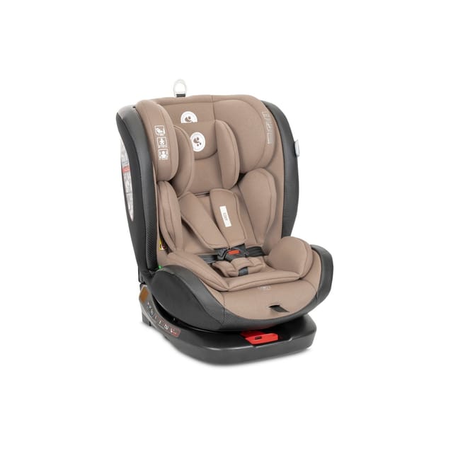 Lorelli Kindersitz Ares i-Size (40-150cm) Isofix, verstellbar, Sitz 360° drehbar beige braun