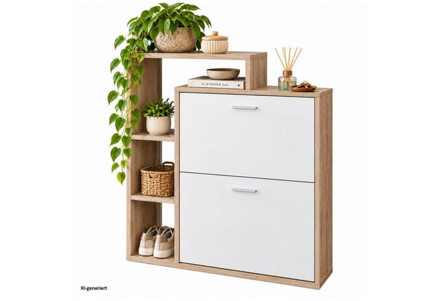 HTI-Living Schuhschrank Lisa Sonoma-Weiß
