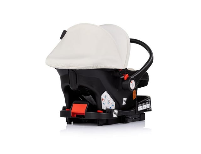 Chipolino Babyschale Amore i-Size Gruppe 0+ (0 - 13 kg) Kissen Griff verstellbar beige-schwarz