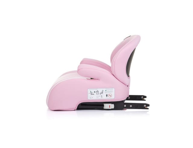 Chipolino Kindersitz, Sitzerhöhung Sonic Isofix, i-Size, 125-150 cm, Armlehne rosa weiß