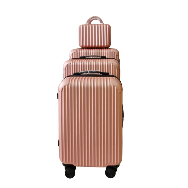 NTK-Collection Hartschalenkoffer 4er-Set Frenzi Rosegold