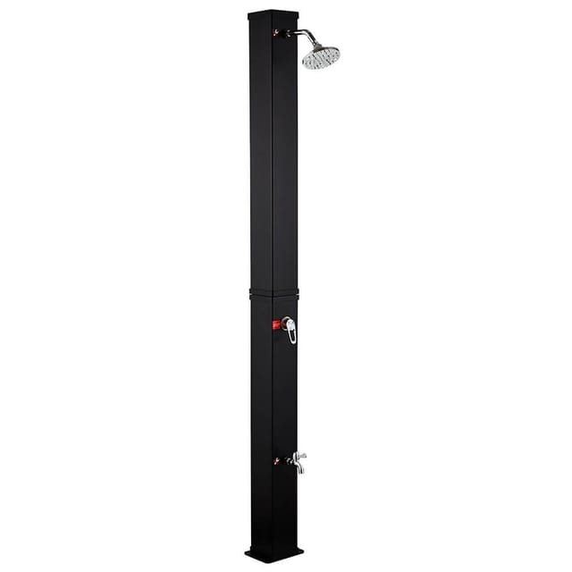 HOME DELUXE Solardusche OLYMP Schwarz Matt