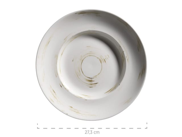 Mäser Pastateller-Set, Durable Porzellan DERBY Weiß, Beige, Grau, Blau