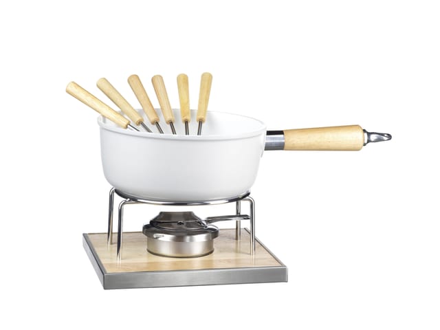 Mäser Käsefondueset Weiß, Braun
