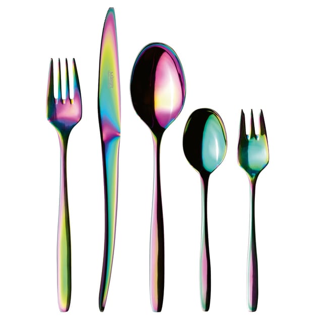 Mäser Besteck-Set, Edelstahl Nigran Mehrfarbig