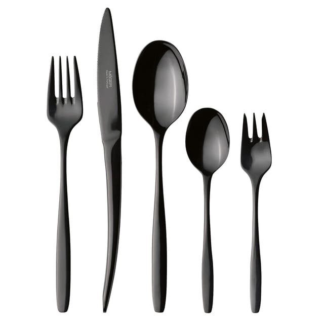 Mäser Besteck-Set, Edelstahl Nigran Schwarz