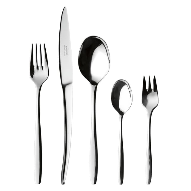 Mäser Besteck-Set, Edelstahl Nigran Silber