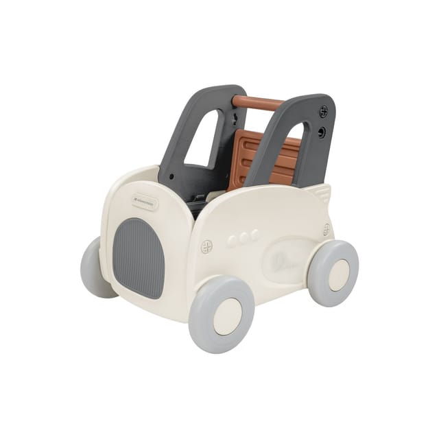 Kikkaboo Lauflernwagen 4 in 1 Trolie Ziehspielzeug, Rutscher, Aufbewahrungsbox grau