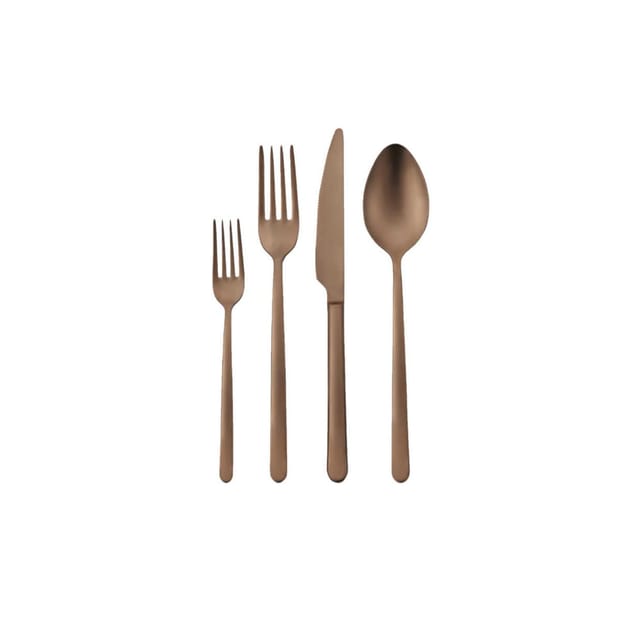 Korkmaz Riva 24 teiliges Besteck-Set in Rosegold - Tafelbesteck