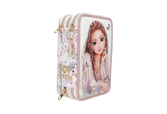 Depesche 3-Fach Federtasche SUMMER FEELING inkl. Stifte TOPModel 7,5 x 13 x 20 cm