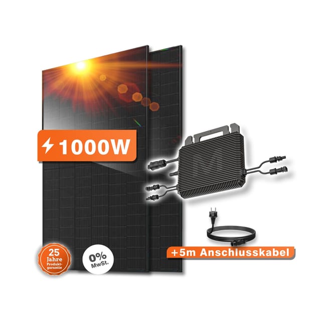 1000W Balkonkraftwerk mit 800W Wechselrichter