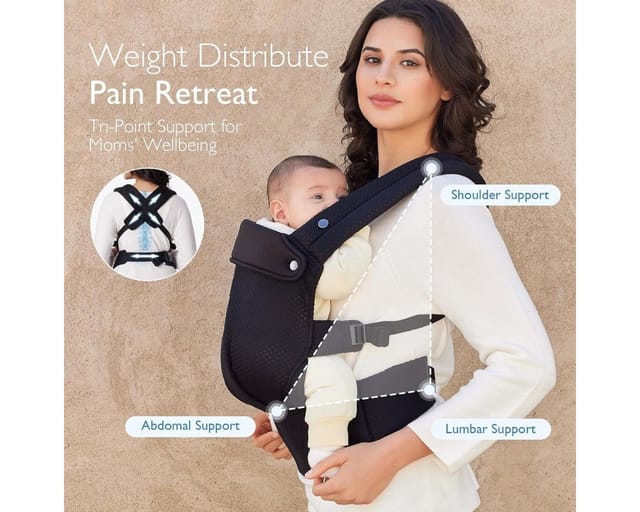 Baby Carrier Air Mesh Black