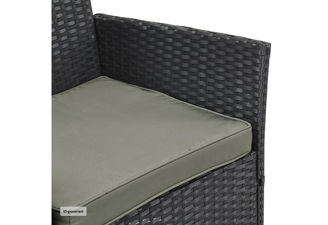 HTI-Living Outdoor Möbel Anthrazit 4-teiliges Set