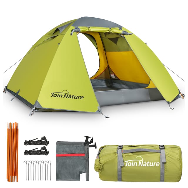 JOIN NATURE Kuppelzelt Campingzelt, Doppellagiges, Ultraleicht, für 4 Personen