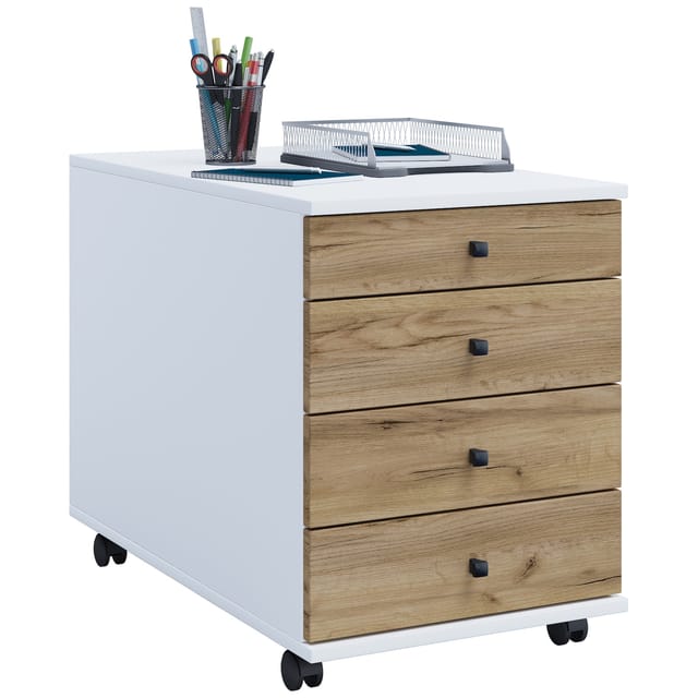 VCM Rollcontainer Beistellcontainer mit Schubladen Maße ca. H. 57 x B. 42 x T. 75 cm Bürocontainer – Lona