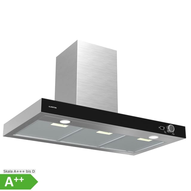 AirNova Dunstabzugshaube Um- und Abluft Energieeffizienz A++ 110 W 620 m³/h Edelstahl