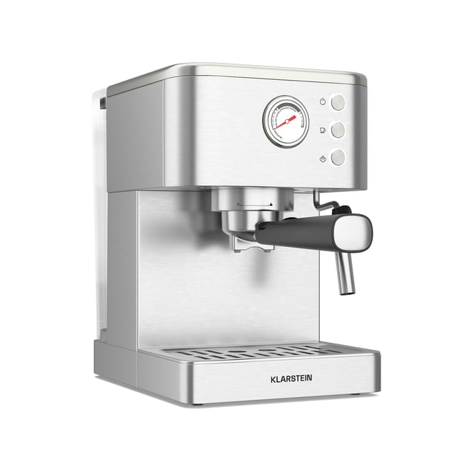 SteelPresso Siebträgermaschine Kompakt 20 bar Steamer Warmhalteplatte