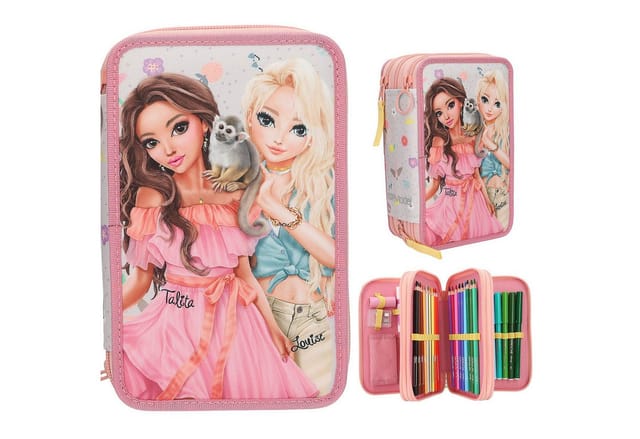 Depesche 3-Fach Federtasche JUICY inkl. Stifte TOPModel 7,5 x 13 x 20 cm