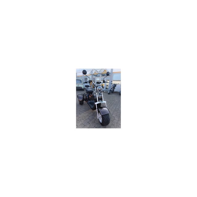 Madat CP-3 Elektro-Dreirad – E-Scooter & Chopper 45 km/h (25 km/h option) 40 Ah Akku 60–90 km Reichweite mit 2 Akkus Braun