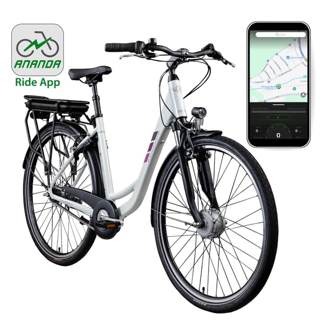 Zündapp Z502 E Bike Damen 28 Zoll Pedelec 155-180 cm Elektrofahrrad weiß/lila 50 cm