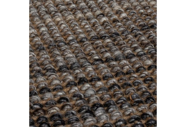 Luxus Handgewebter Teppich - Jute & Wolle Mix - "Weaver". Farbe: Grau, 80x150 cm Kadima Design